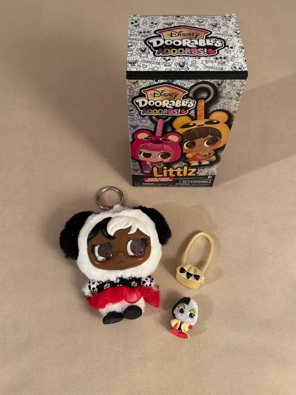 Disney Doorables Littlz Vinyl Plush “Chantel” Cruella NEW